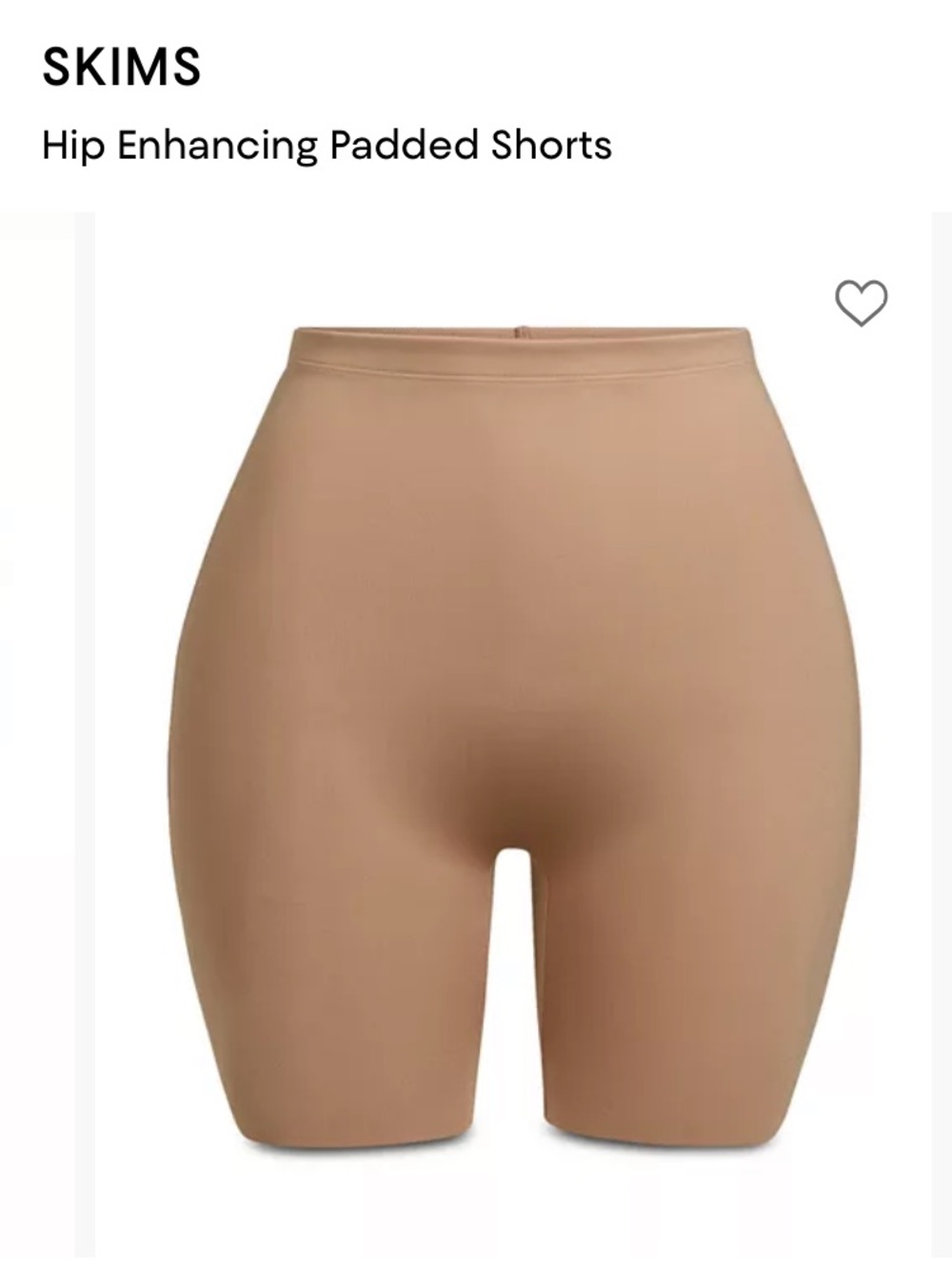 SKIMS Nude Shaping Hip-Enhancing Shorts